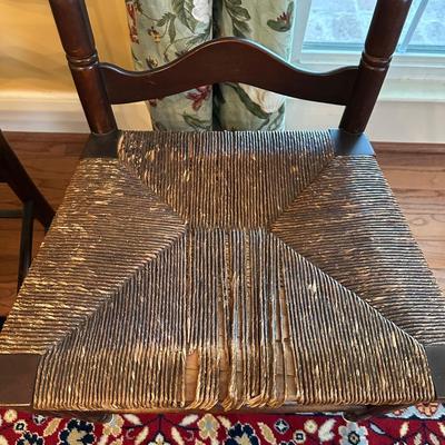 Six Ladder Back Chairs (See Details)