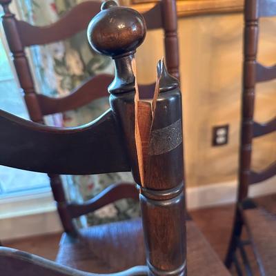 Six Ladder Back Chairs (See Details)