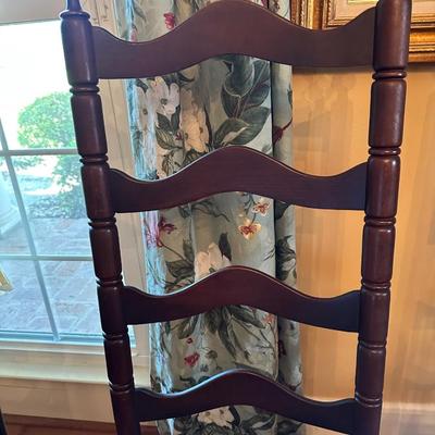 Six Ladder Back Chairs (See Details)