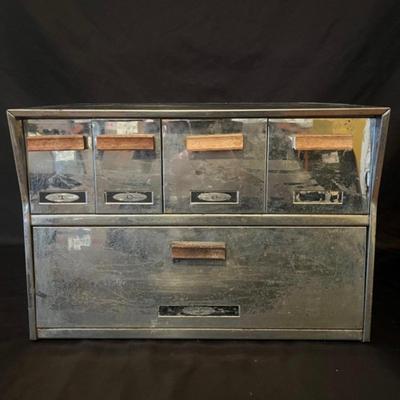 Retro Chrome Breadbox/Canister (L-MG)