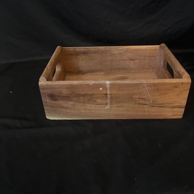 Stoneware Crock & Two Wooden Boxes (L-MG)