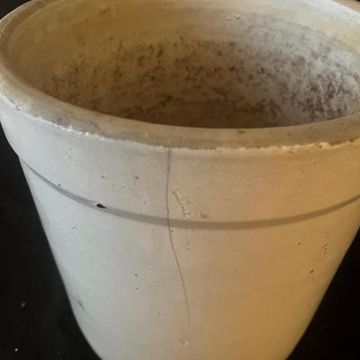 Stoneware Crock & Two Wooden Boxes (L-MG)