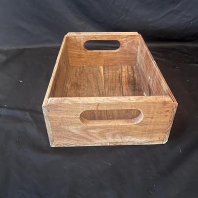 Stoneware Crock & Two Wooden Boxes (L-MG)