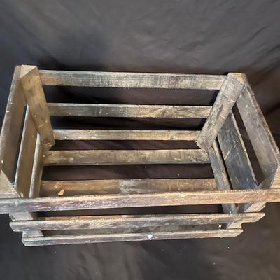 Stoneware Crock & Two Wooden Boxes (L-MG)