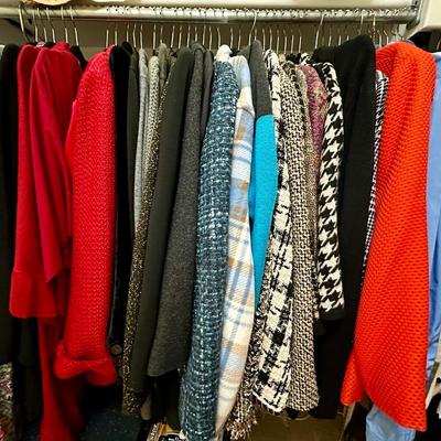 Women's Plus Size Clothes - Lot A Jackets (Lots are on single rods). XL- 3XL