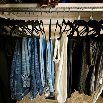 Women's Plus Size Clothes - Lot D (Lots are on single rods) Tops and Pants