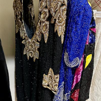 Women's Clothes - Lot J - Beaded Evening wear - XL - 2XL