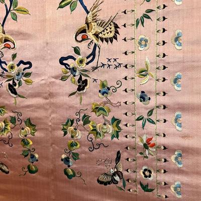 Peacock Parasol, Silk Wall Hanging & More Asian Decorative Items (B1-RG)