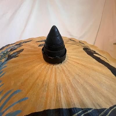 Peacock Parasol, Silk Wall Hanging & More Asian Decorative Items (B1-RG)