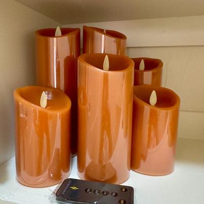 Candle Lot - E- Home Decor - Remote Flameless