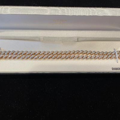 Two 925 Diamond accent tennis style bracelets