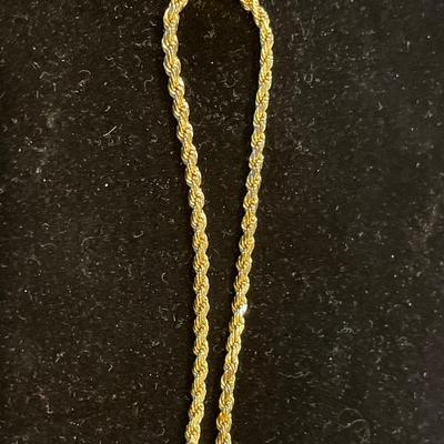 14k gold twisted style bracelet