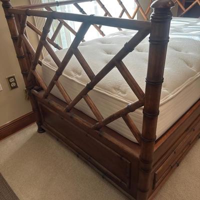 Bamboo Style Daybed with Trundle