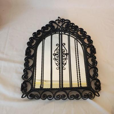 Ornate Iron Mirror, Decorative Shelves and More (B2-KD)