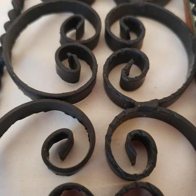 Ornate Iron Mirror, Decorative Shelves and More (B2-KD)
