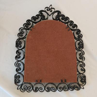 Ornate Iron Mirror, Decorative Shelves and More (B2-KD)