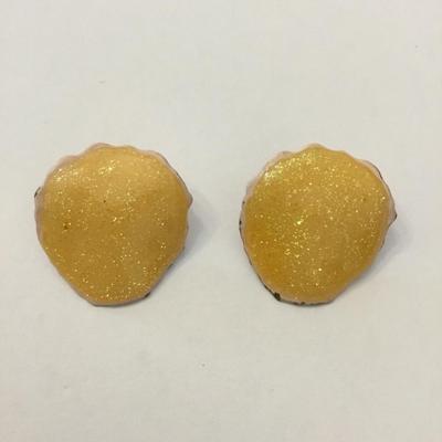 Vintage enameled stud earrings