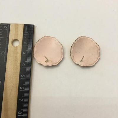 Vintage enameled stud earrings