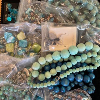 Blues and green jewelry