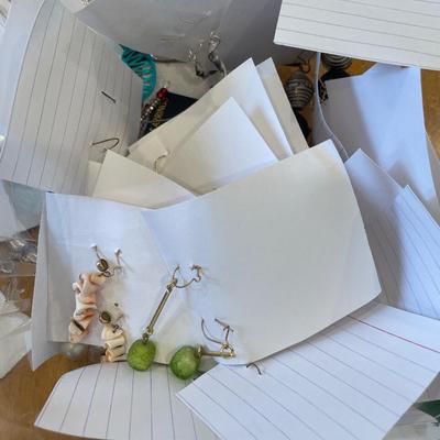 Large lot of post earrings