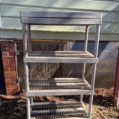 Werner 6’ Ladder, Hand Truck & Plastic Shelving Unit (Y-MG)
