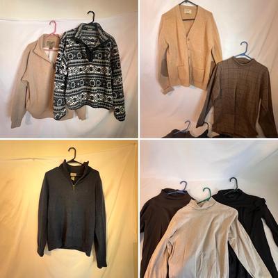 Men’s LL Bean Fleeces, Pants, Cardigan & More- S/M Size (B1-RG)