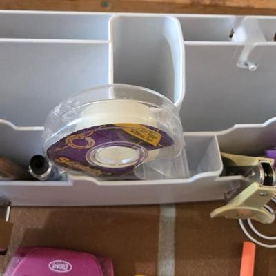 Desk Caddy with Office Supplies