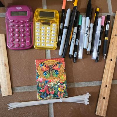 Desk Caddy with Office Supplies