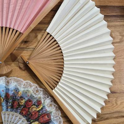 Fans Lot - 2 large, 1 Spanish, 1 Asian