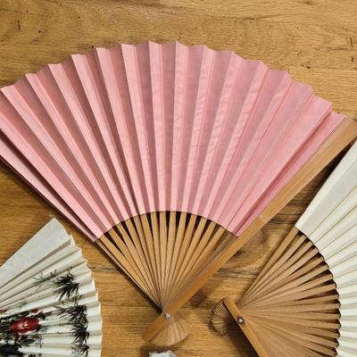 Fans Lot - 2 large, 1 Spanish, 1 Asian