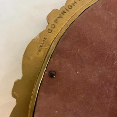 Howard Miller Mantel Clock & Syroco Mirror (K-MG)