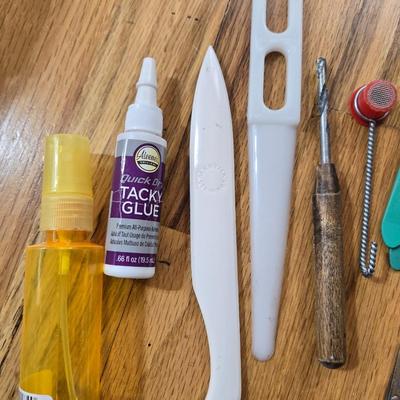 Mixed Lot of Art Supplies and Holders