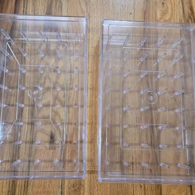 (2) Plastic Thread Holder Boxes