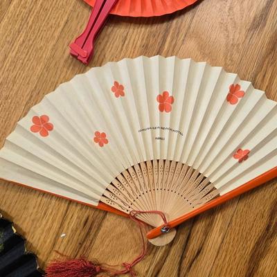 (4) Fans - American Flag, Heart, Hawaii, and Asian Fans