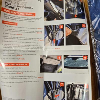 New Sharper Image Windshield Umbrella