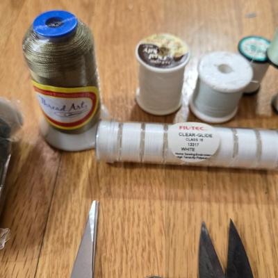 Sewing Lot - Scissors, thread, rulers & more