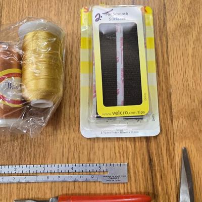 Sewing Lot - Thread, Scissors & more