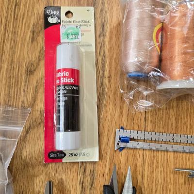 Sewing Lot - Thread, Scissors & more