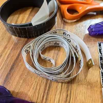 Sewing Lot, Scissors, Pins, Elastic & More