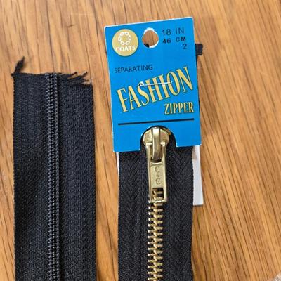 Sewing Lot- Zippers, Piping, Ribbon, Shirt Lights & More