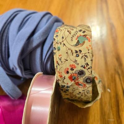 Sewing Lot- Zippers, Piping, Ribbon, Shirt Lights & More