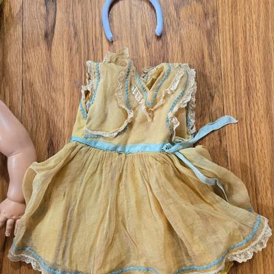 Vintage Doll, Shoes, and New Outfit