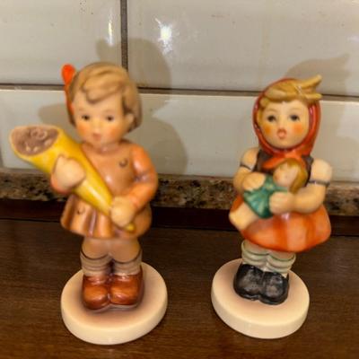 Hummel #549 3/0 " A Sweet Offering" and #239/B "Girl with Doll"