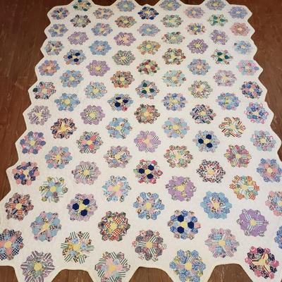 Six Vintage Handmade Quilts (B1-KD)