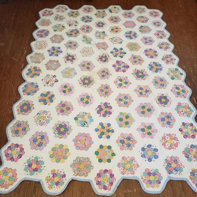 Six Vintage Handmade Quilts (B1-KD)