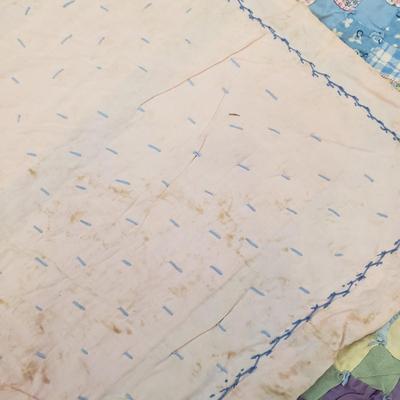 Six Vintage Handmade Quilts (B1-KD)