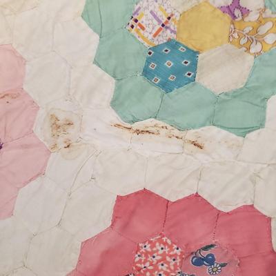Six Vintage Handmade Quilts (B1-KD)