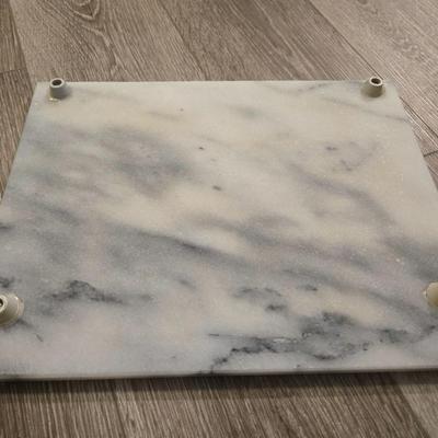 Marble Cutting Board and Paper Towel Holder