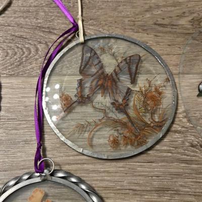 Large Pressed Flower Light Catchers