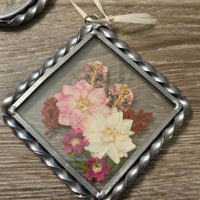 Large Pressed Flower Light Catchers
